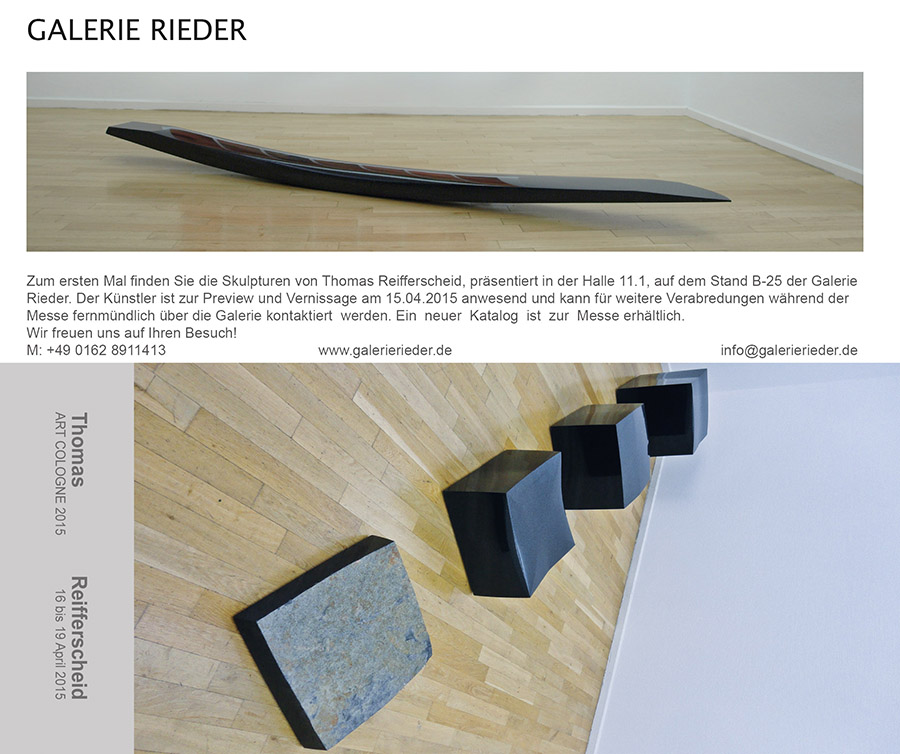 Thomas Reifferscheid | Art Cologne 2015